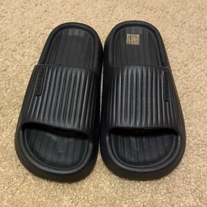 Black Slide Sandals